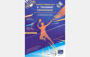 2e tournoi Promobad de Vélizy samedi 10 février (tableaux jeunes / adultes)